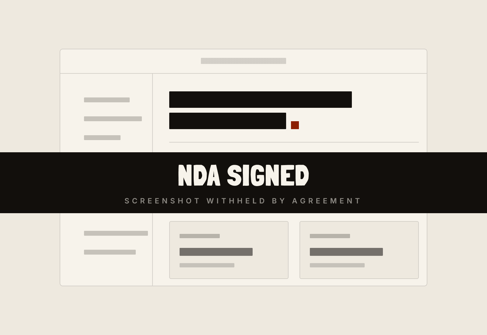 NDA signed — the project screenshot is withheld by agreement